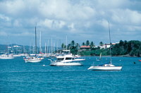 Boats at anchor